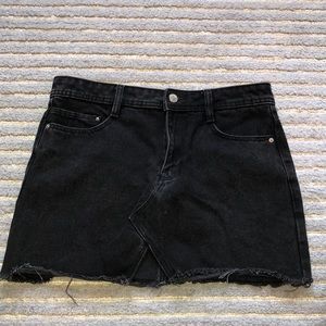 Zara Black Denim Skirt